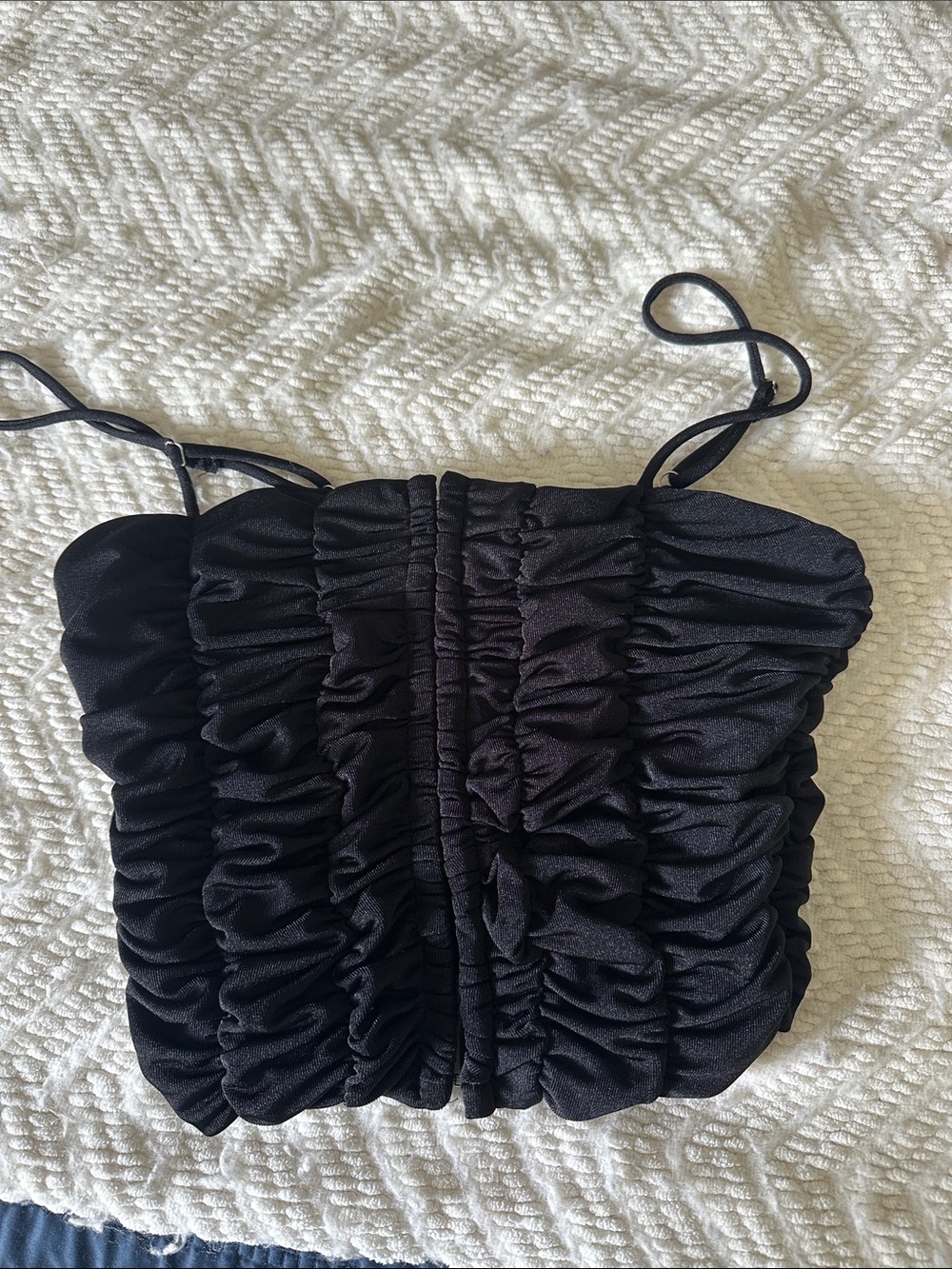 Forever 21 Black Sleeveless Top with Label Detail